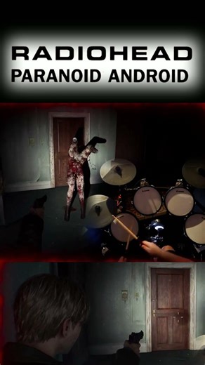 Radiohead Paranoid Android (Drum Cover) Silent Hill 2 #drums #radiohead #drumcover