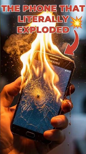 The Phone That Literally Exploded 💥#samsung #samsunggalaxy