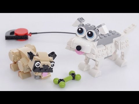 LEGO Creator 3-in-1 Adorable Dogs 31137 alternate build: Pug & Mini Schnauzer!