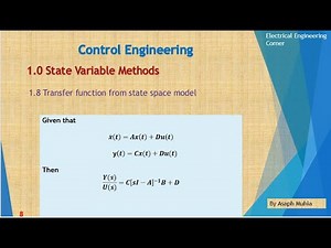 Transfer Function from State Space Model