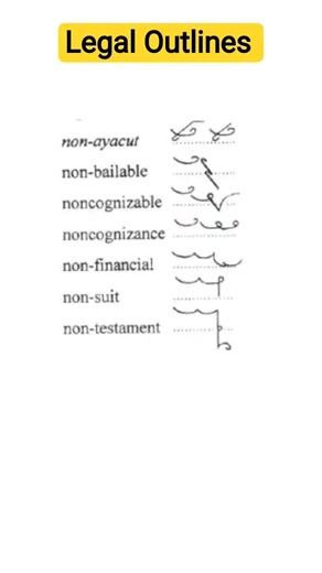 Important Legal Shorthand Outlines # SSC # Stenographer # Viral # Ytshorts