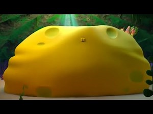 Spongebob jump into a pool and inflated