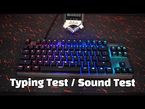 SteelSeries Apex Pro TKL Sound Test & Typing Test ASMR (OmniPoint Switches) 4K