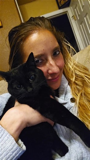 She comes first, you leave. #bestfriendsforever #cat #blackcat #foryou #bestmoments #forever