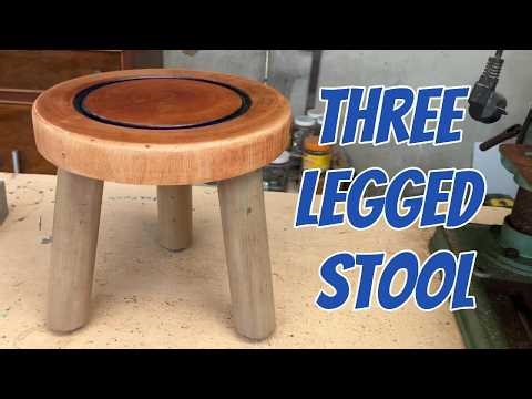 DIY 3-Legged Stool: Fast & Easy Assembly with Special Fittings