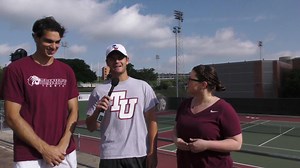 We caught up with Trinity University Men's Tennis players Wilson Lambeth and Jordan Pitts, who will be representing the Tigers at the NCAA Doubles Championship on May 24-26. The duo told us why they think they have been able to be so successful this season! | Trinity University Athletics