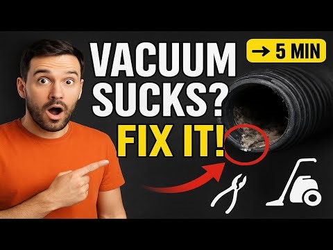 Fix Your VACUUM SUCTION in 5 Minutes | How to Unclog a Vacuum Hose