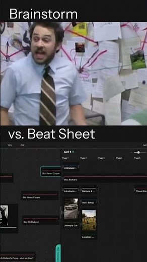 Brainstorming vs Celtx Beat Sheets #screenwriting