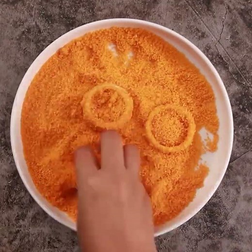 Easy Onion Rings Recipe#shorts