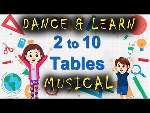 2-10 tables in English | Multiplication Tables 2 to 10 Song | Fun Dance & Learn | Tables with Music