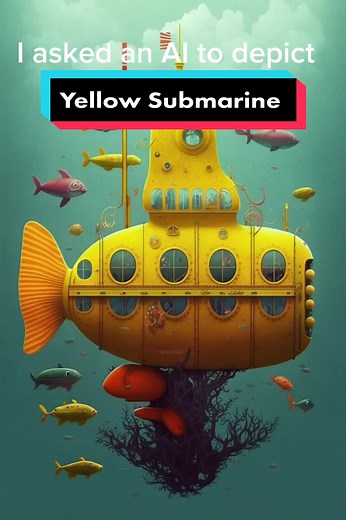 Interpreting Yellow Submarine by The Beatles | AI Art Video