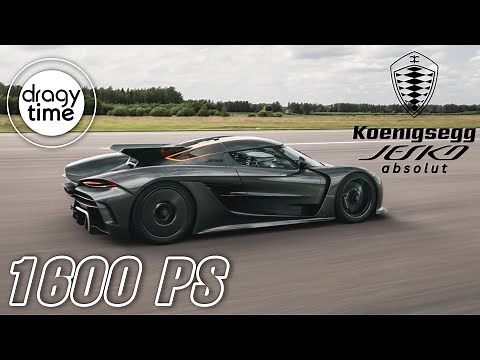 1600 PS Koenigsegg Jesko Absolut | Extreme fast acceleration from 0-369 Km/h & 0-229 mph)