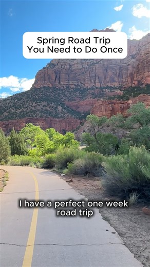 Comment "ROADTRIP" and I’ll DM you our free 46‑page book, 13 Epic Western Road Trips, including this exact spring break route. 🚙 If you’re like us, you’re ready to hit the open road after a long winter, but spring weather is still too cold in a lot of places. This one‑week loop out of Las Vegas actually works in March or April and hits three national parks plus the entire Grand Canyon. Stop 1: Las Vegas Strip Fly into Las Vegas and spend your first night on the Strip. Walk through the themed ca