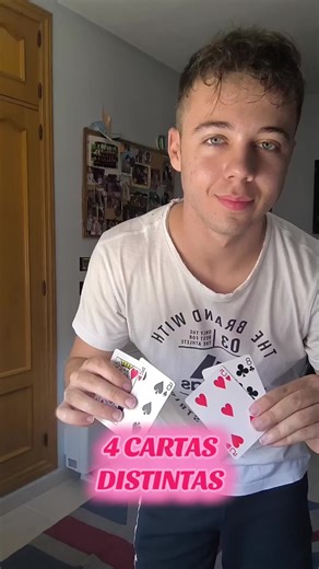 Transformación de 4 cartas #magic #magia #cardmagic #cartomagia