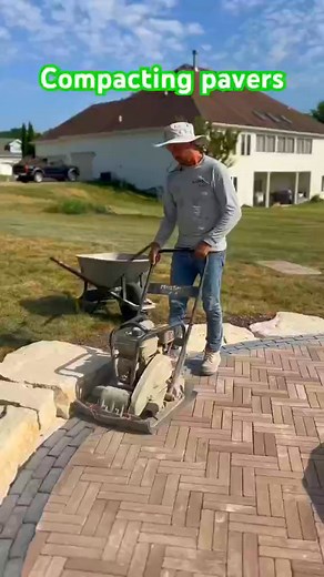 1.2K views | Installing polymeric sand. #construction #backyard #outdoorliving #house #patio #foryou #pavers | TV 269 | Facebook