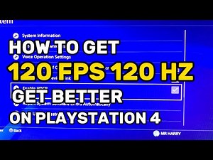 120 FPS On Ps4 How To Get 120 HZ On PlayStation 4