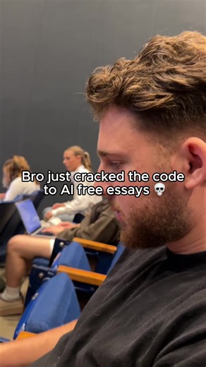 Bro has school on autopilot.