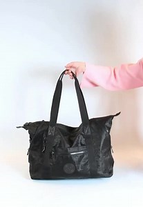 22 reactions | Art M in Urban Black JQ  Our favorite tote that goes well with any outfit. The perfect size and color for the gym, work and dinner. Drop an emoji down below if this is your jam  #KiplingSG #LiveLight #ArtM | Kipling | Facebook