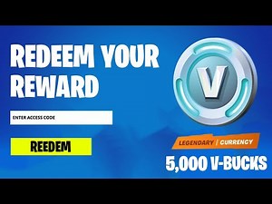 HOW TO REDEEM 5000 VBUCKS FOR FREE IN FORTNITE!