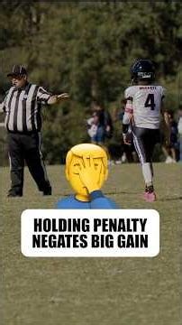 🤦‍♂️ When the HOLDING PENALTY erases a BIG GAIN 😬 #micdup #football #sports #youthsports #qb