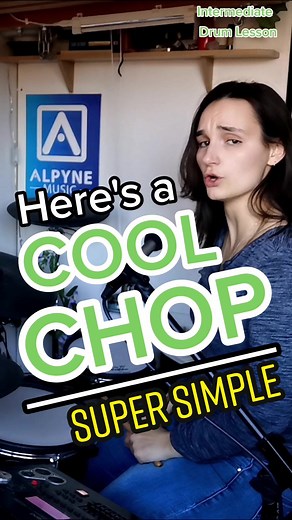 If you've wanted to play drums chops, this is a great and super simple place to start from. #drummergirl #drumlesson #newdrummer #drumteacher #musician #musictok #musiciansoftiktok #drumfill #howtoplaydrums #rolandtd30 #drumchops #chops