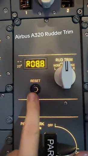 Airbus A320 Rudder Trim Switch Explained | Cockpit Control