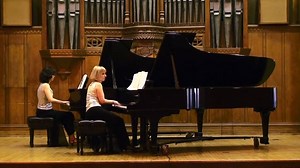 12K views · 243 reactions | Modest Mussorgsky, Pictures at an Exhibition_ Baba Yaga _ Great Gate of Kiev -- EStrella Piano Duo. | Ludwig van Beethoven | Facebook