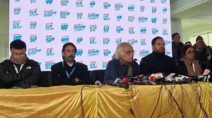 Jai Ram Ramesh held a press conference at Srinagar Congress Headquarters | The Kashmir Review | Facebook