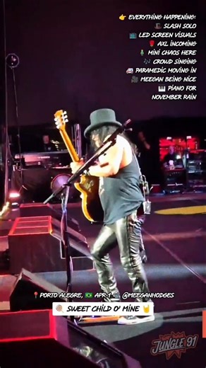 🇧🇷 Everything happening in 🍭 Sweet Child O'Mine • Guns N' Roses - Porto Alegre 2026 #gunsnroses #gnr