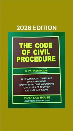 Civil Procedure Code - 2026 Edition - S. Pattabhiraman - Vidya Law House