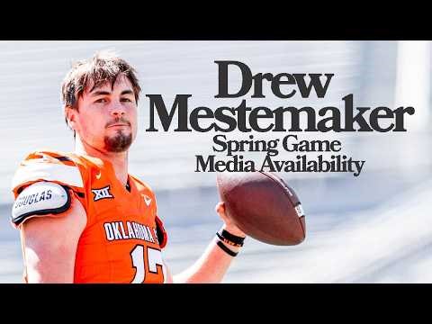 Drew Mestemaker after Spring Game - Oklahoma State Football Media Availability (4-18-2026)