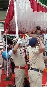 Shri John Thomas, General Manager, Southern Railway hoisted the National Flag and gave the National salute - At Southern Railway's Independence Day Celebrations today | Southern Railway