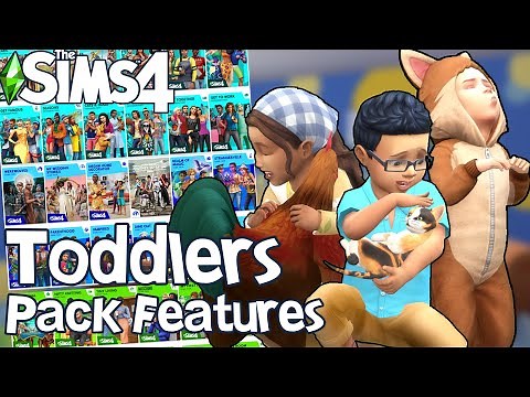 The Sims 4: ALL Toddler Features on ALL PACKS!