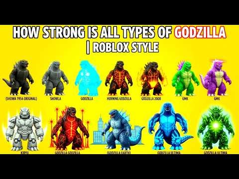 How Strong Is Every Godzilla? All Types of Godzilla Explained in Roblox Style (Showa to Ultima)