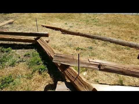 Split rail (zig zag) fence made EASY!