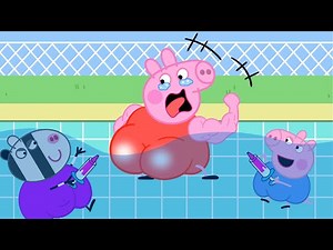 OMG... What's going on at Peppa's swimming pool?! | Peppa Funny Animation