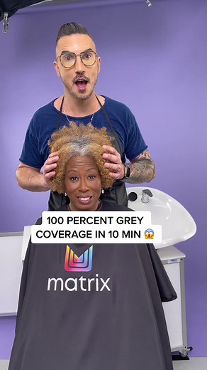 Get 100% Grey Coverage in 10 Minutes with Matrix Hair Color