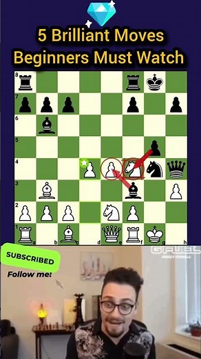 5 Genius Moves Beginners Overlook #chess #shorts #brilliantmove