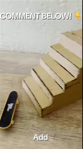 Custom Cardboard Fingerboard Staircase Ideas