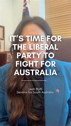 It’s time for the Liberal Party to fight for Australia. | Senator Leah Blyth