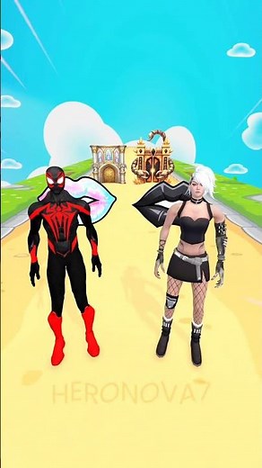 🕷️ vs💃🥷Queen race - GTA V New Build a Queen Run Funny Epic Challenge