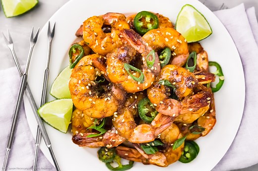 Honey Garlic Shrimp: Sticky, Succulent Honey Glazed Shrimp