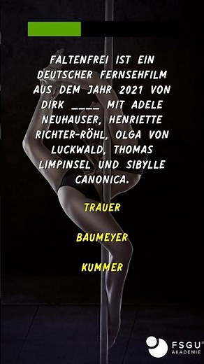 Faltenfrei ist ein deutscher Fernsehfilm