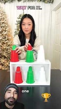 Christmas Speed Relay Challenge! Sis vs Bro 🤭🥹💪 00190 #shorts