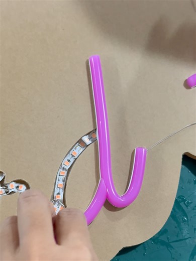 Custom neon sign — the DIY process feels so healing ✨ #fyp #neonlights #factory #vibes #fpyシ❥ #diyneon #neonsign