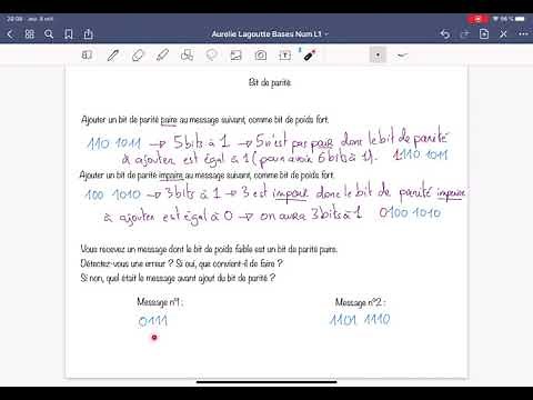 [Bases Num] Bit de parité