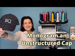 Monogram an Unstructured Cap on your Melco Embroidery Machine