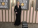 Jean Smart is bold in a black tuxedo gown at the 2023 Golden Globe Awards