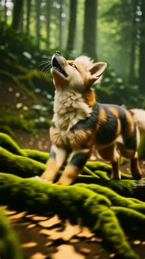 Growlithe’s Call Echoes Through the Forest 🔥 #pokemon