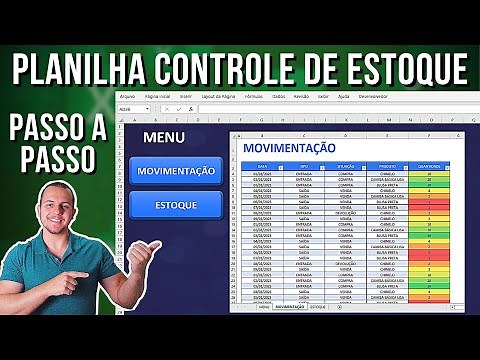 Como Fazer Planilha de Controle de Estoque no EXCEL | Simples e Fácil | Download Grátis